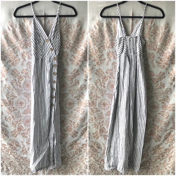 UO Amber Linen Button Down Dress - Picture 4 of 4